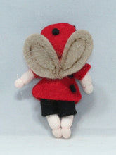 Load image into Gallery viewer, Ladybug Baby Girl Felted Waldorf Doll
