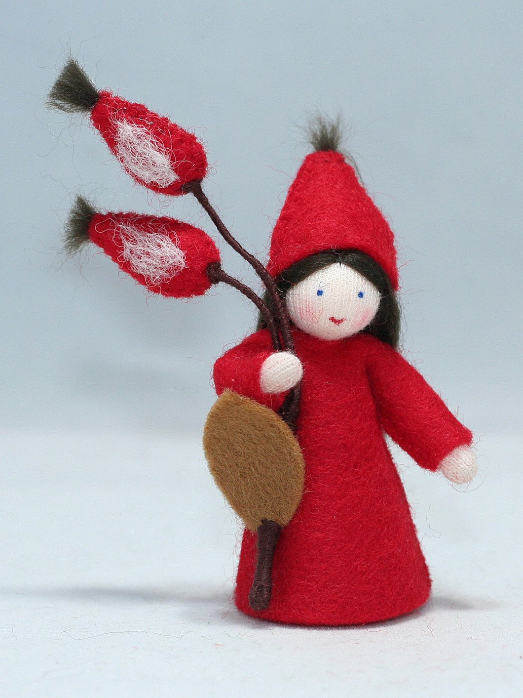 Rose Hips Fairy Felted Waldorf Doll - Four Skin Colors