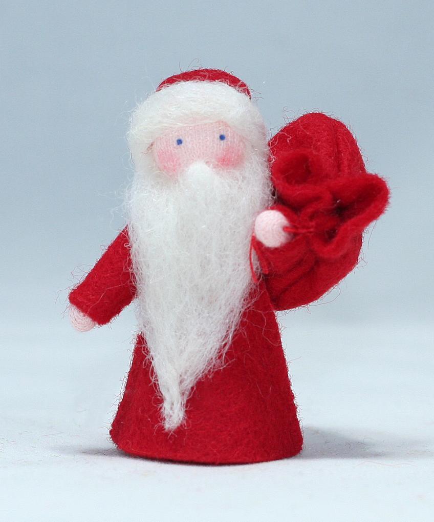 Santa Claus Felted Waldorf Doll - Four Skin Colors