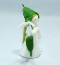 Load image into Gallery viewer, Snowdrop Fairy Felted Waldorf Doll - Two Skin Colors
