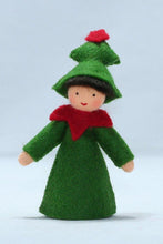 Load image into Gallery viewer, Christmas Tree Prince Felted Waldorf Doll - Four Skin Colors
