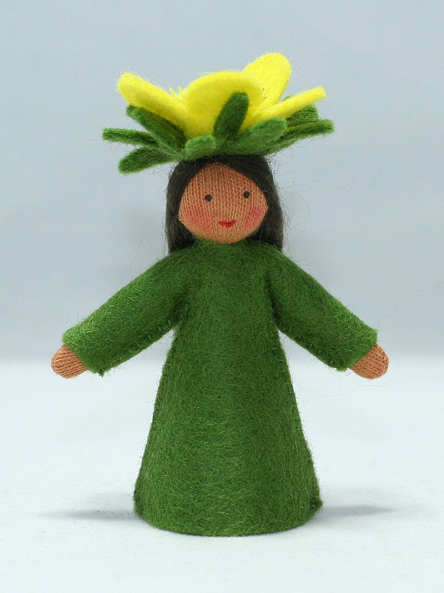 Buttercup Fairy Felted Waldorf Doll - Two Skin Colors