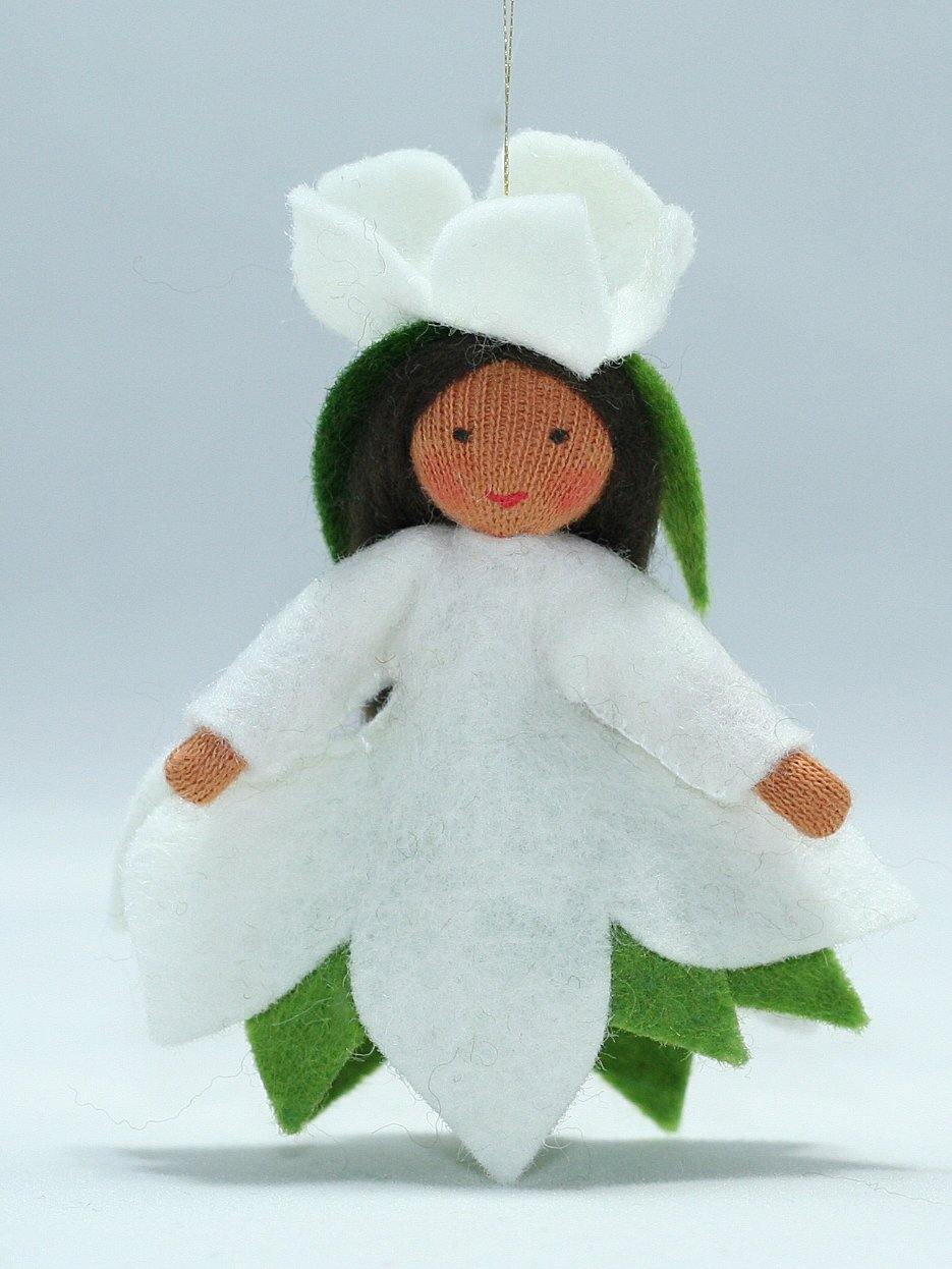 Christmas Rose Princess Felted Waldorf Doll - Two Skin Colors