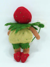 Load image into Gallery viewer, Strawberry Baby Felted Waldorf Doll - Three Skin Colors
