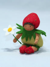 Load image into Gallery viewer, Strawberry Baby Felted Waldorf Doll - Three Skin Colors
