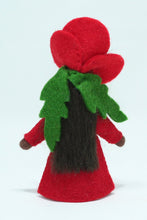 Load image into Gallery viewer, Red Poppy Fairy Felted Waldorf Doll - Four Skin Colors
