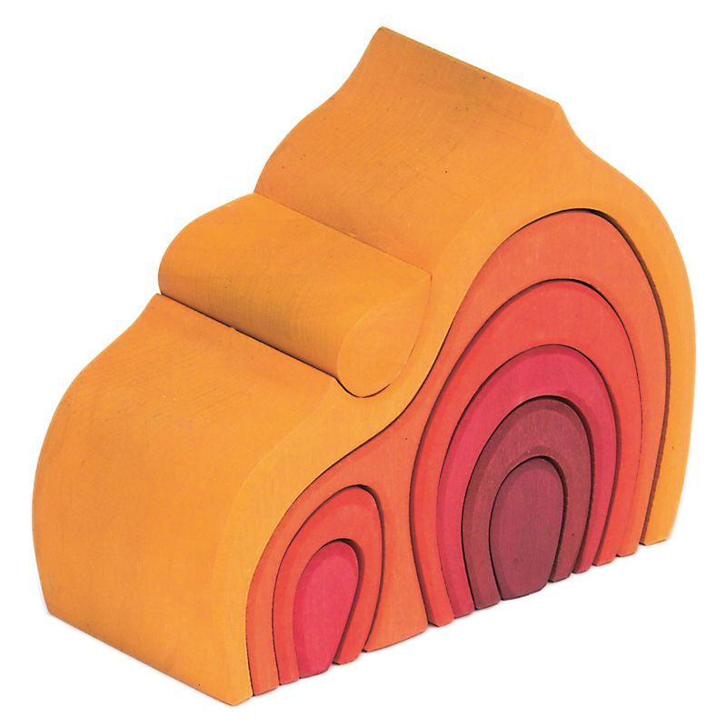 Yellow Gable House Stacker