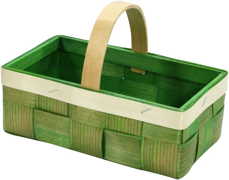 Large Woven Wood Easter Basket - 2 colors