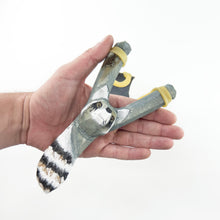 Load image into Gallery viewer, Raccoon Wooden Slingshot
