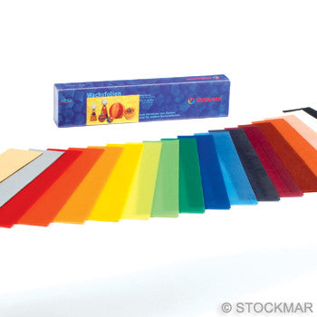 Stockmar Multicolored Narrow Decorating Wax - 18 Sheet Sets