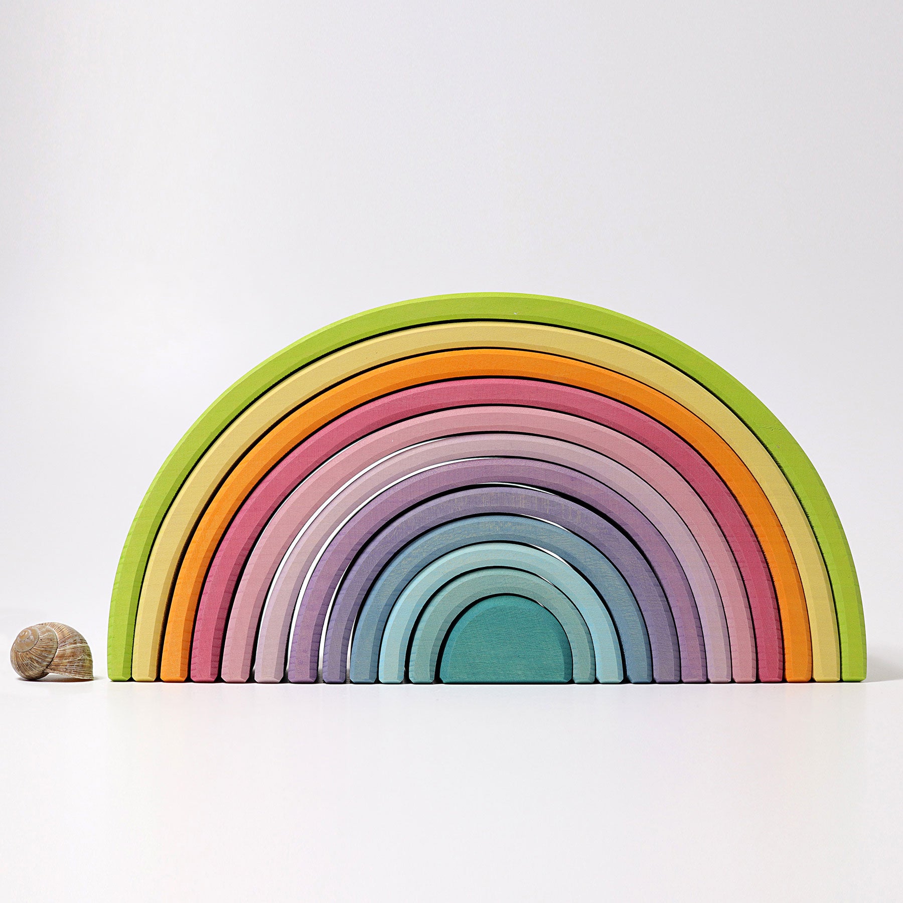 Grimm's Large Pastel Rainbow Stacker – A Toy Garden