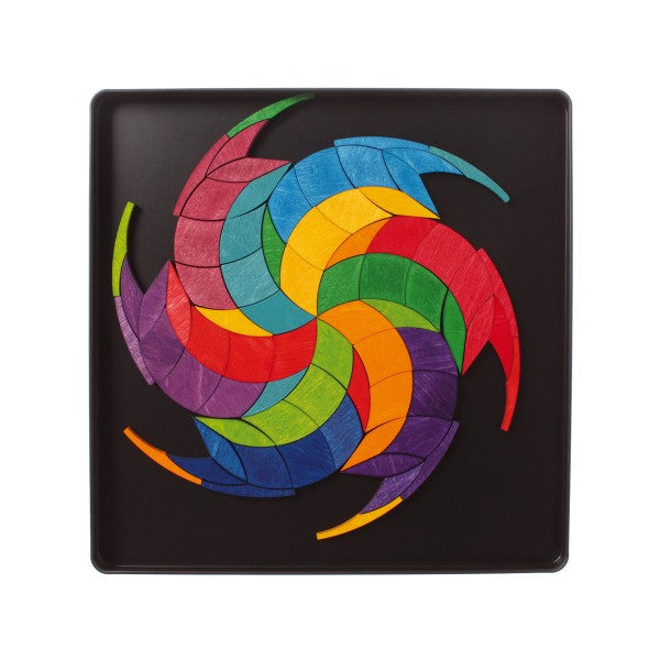 Grimm's 72 Piece Magnet Puzzle Color Spiral