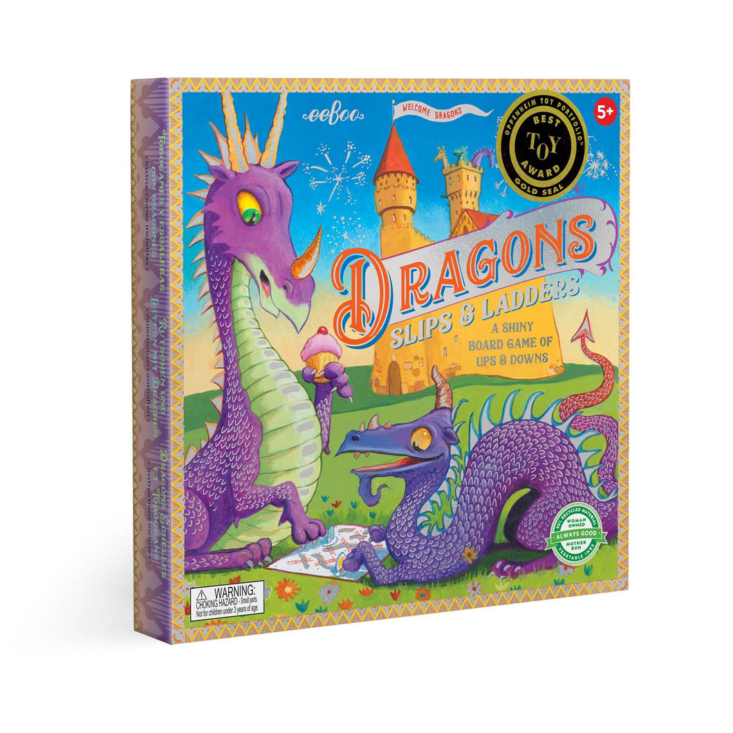 Dragons Slips and Ladder Board Game