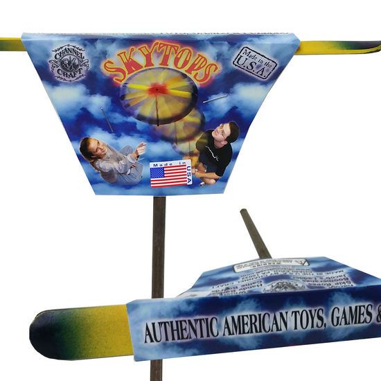 Rainbow Whirly-Gig Hand Helicopter