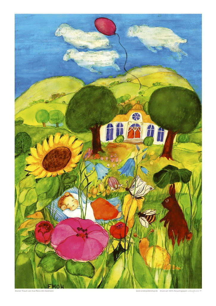 Little Dream Poster by Eva-Maria Ott-Heidmann – A Toy Garden