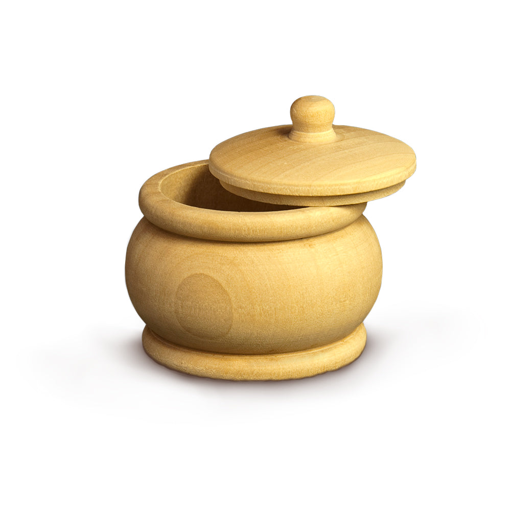 Little Wood Pot with Lid