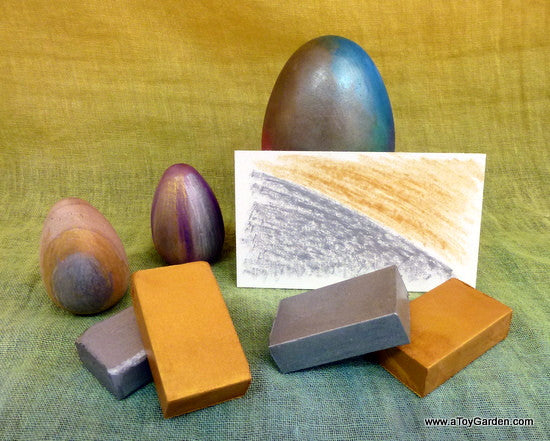 Stockmar Silver/Gold METALLIC Block Crayons