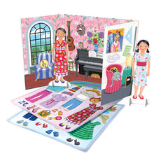 Load image into Gallery viewer, Thoughtful Girl Paper Dolls - Artist and Musician
