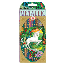 Load image into Gallery viewer, Unicorn Metallic Colored Pencils - Set of 12

