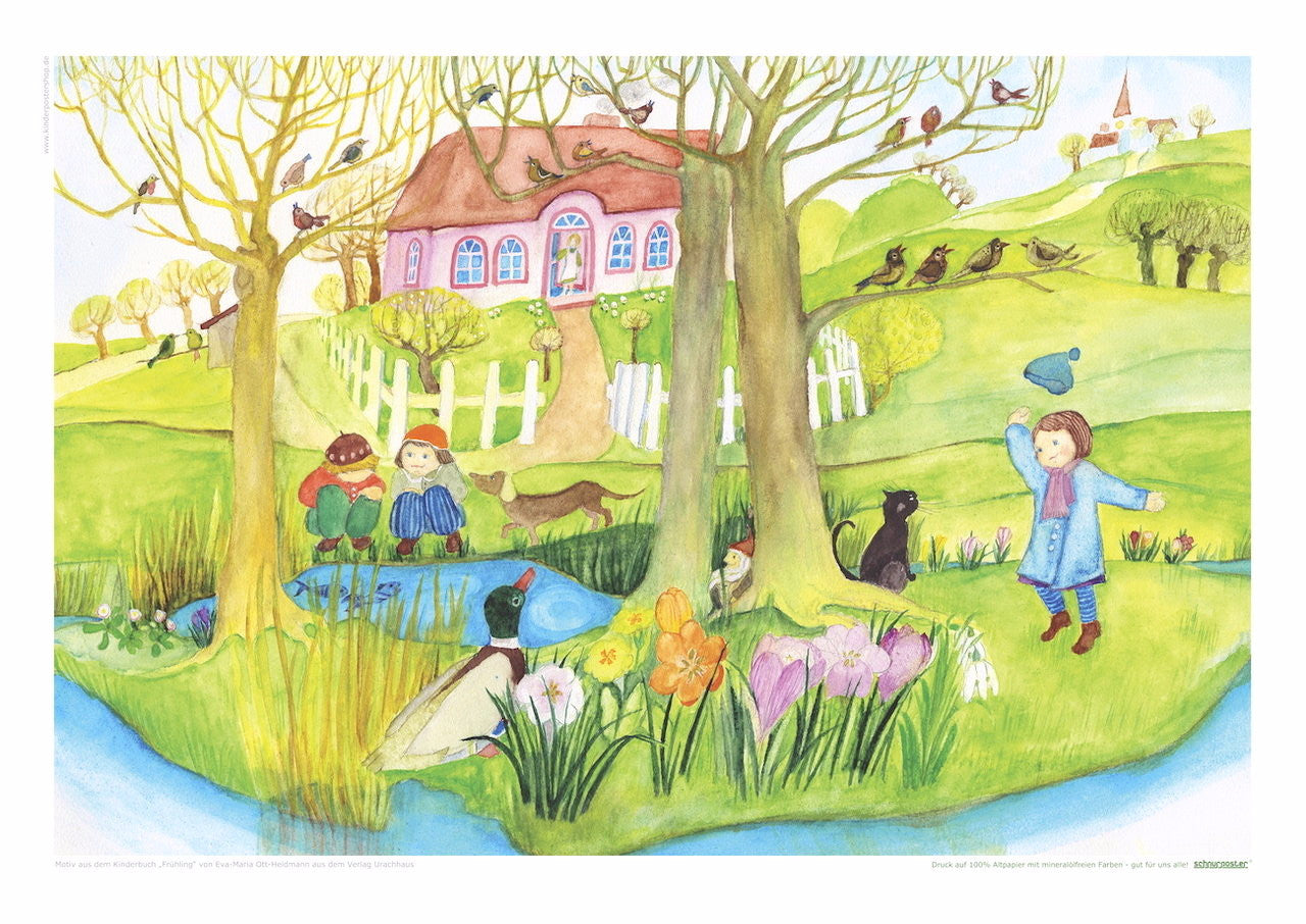 <i>Spring Begins with Birdsong</i> Poster by Eva-Maria Ott-Heidmann