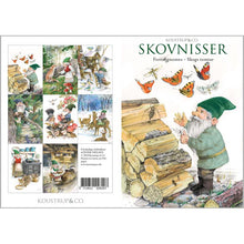 Load image into Gallery viewer, Forest Gnomes Stationery Folder with Set of 8 Note Cards
