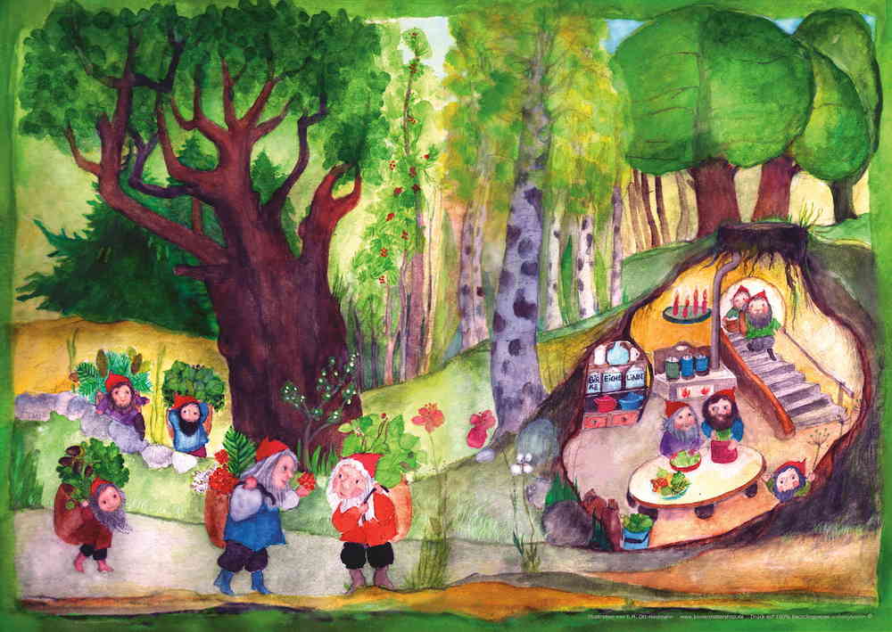 <i>The Herb Dwarves</i> Poster by Eva-Maria Ott-Heidmann