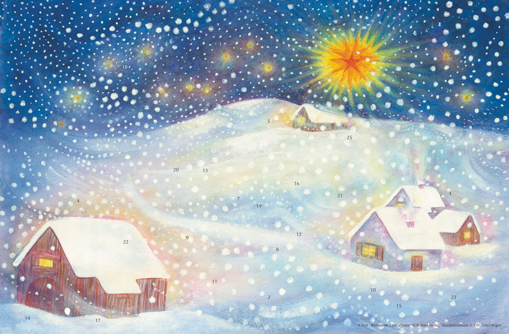 Winter Advent Calendar Card