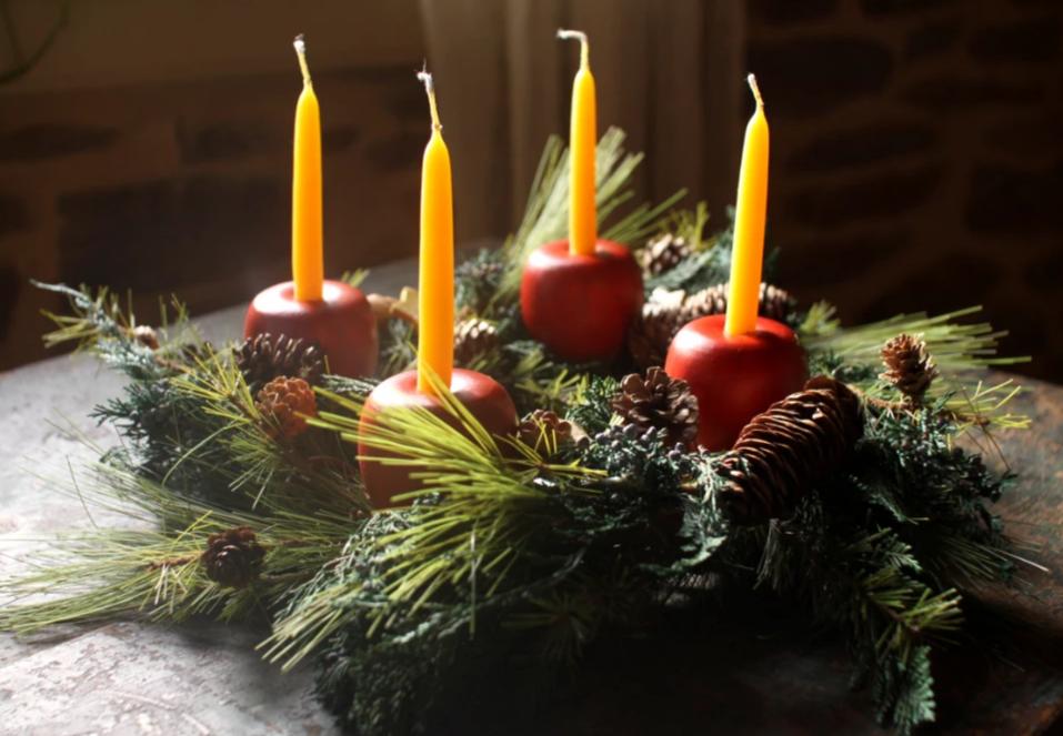 Advent Apple Wreath