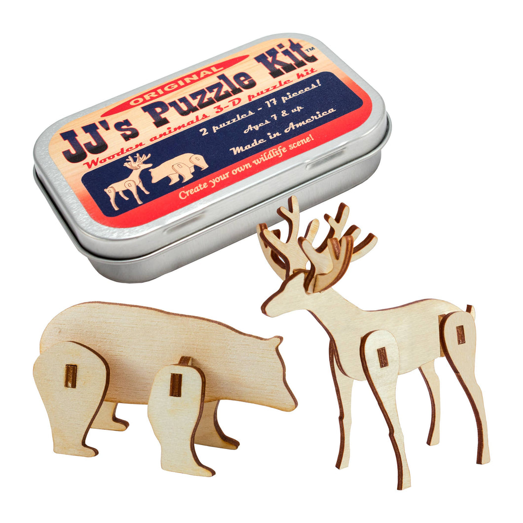 Wooden Wildlife Puzzle Kit