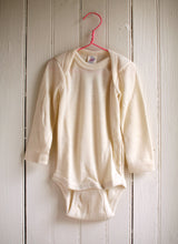 Load image into Gallery viewer, Engel Organic Wool/Silk Baby Long Sleeve Onesie
