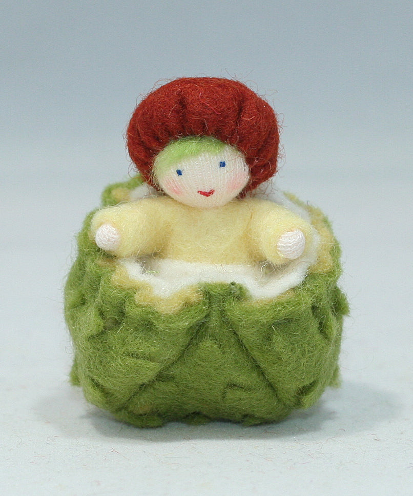 Chestnut Baby Felted Waldorf Doll - Two Skin Colors