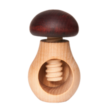 Load image into Gallery viewer, Wooden Mushroom Nutcracker
