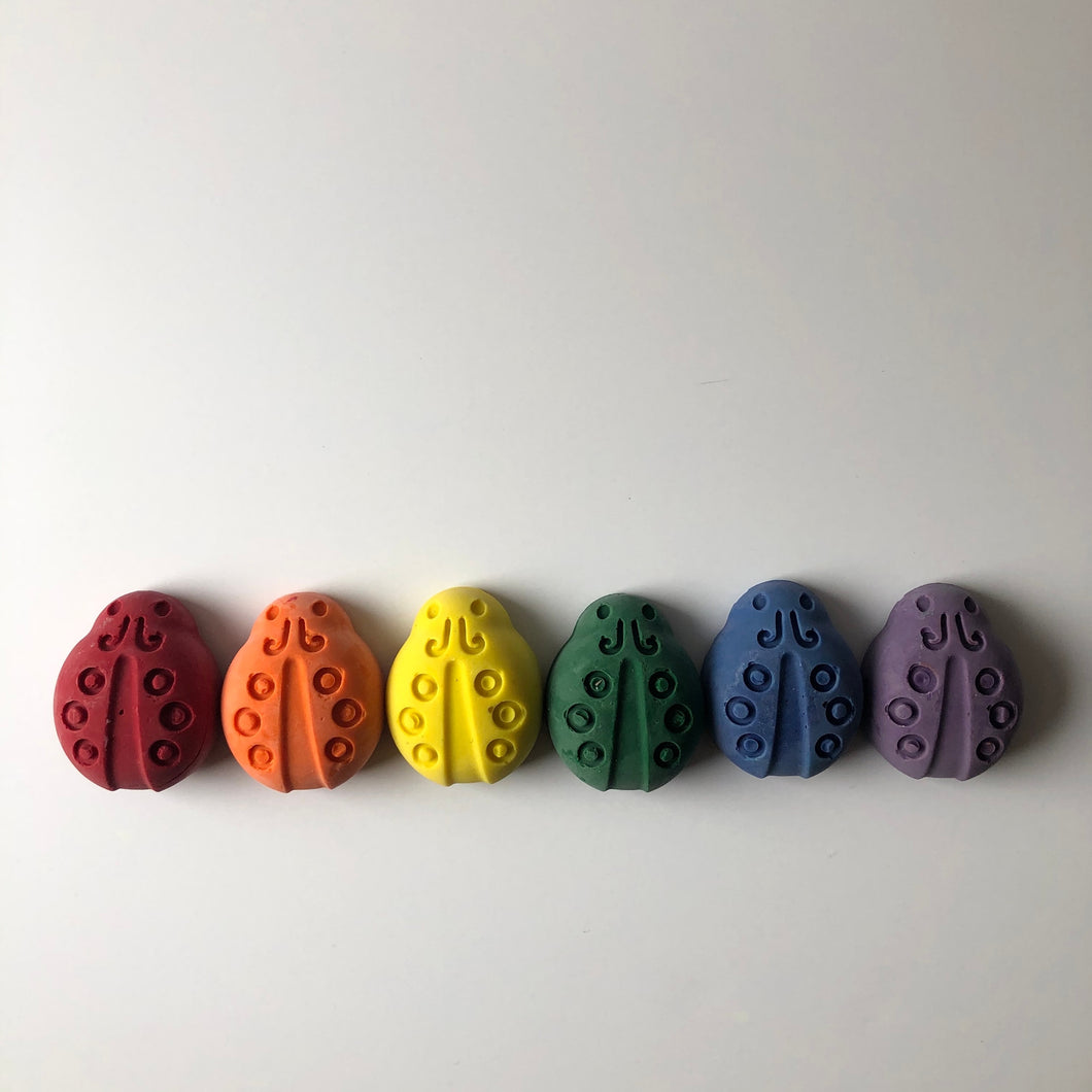 Ladybug Eco-Friendly Crayons - Set of 6