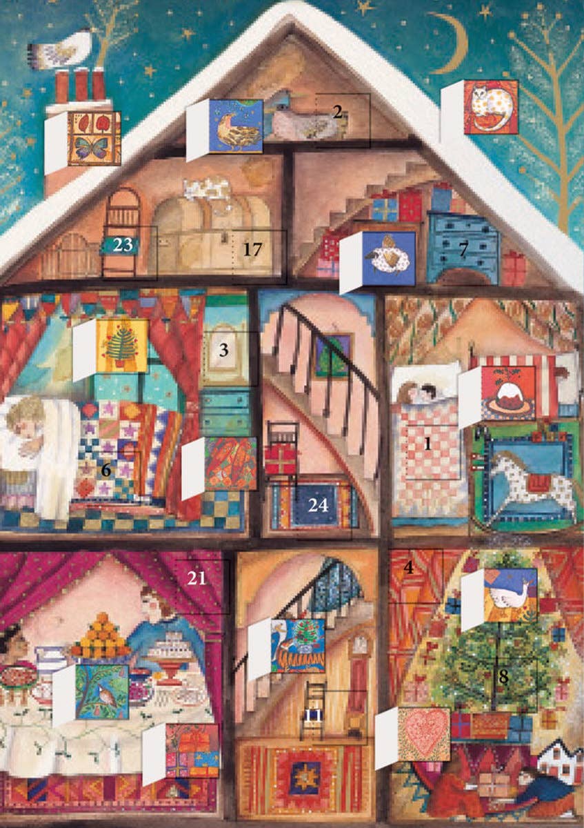 Little House Advent Calendar Card