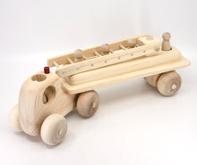 Load image into Gallery viewer, Wooden Toy Fire Engine Truck
