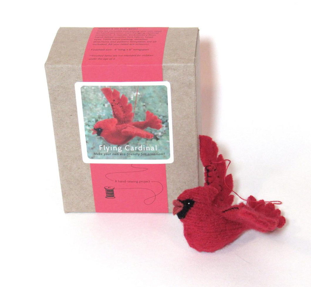 Wee Felt Cardinal Complete Sewing Kit
