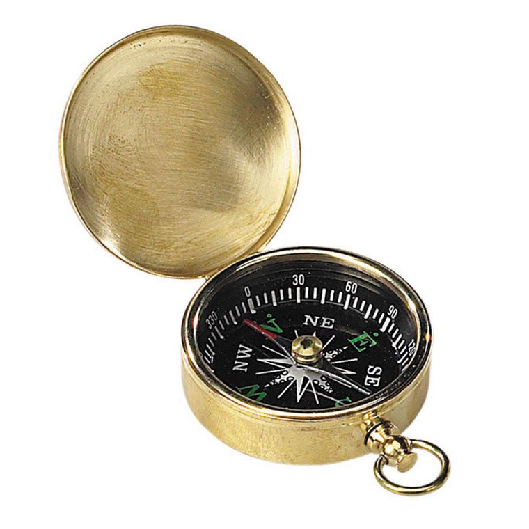 Find Your Way Brass Compass