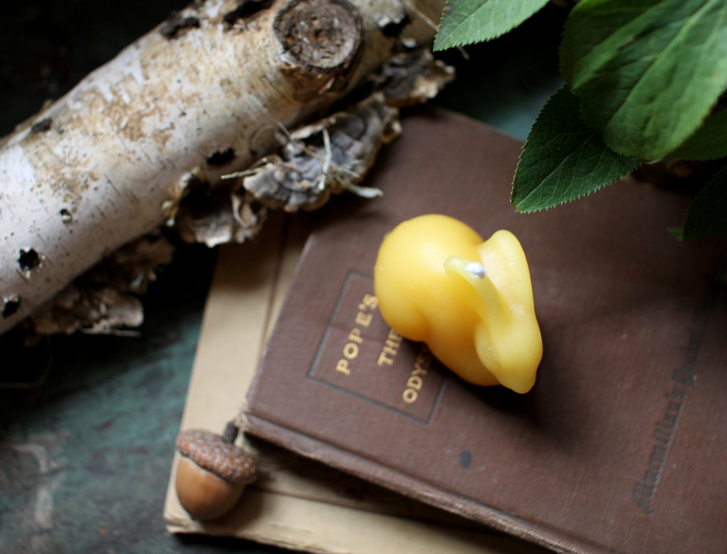Beeswax Rabbit Candle