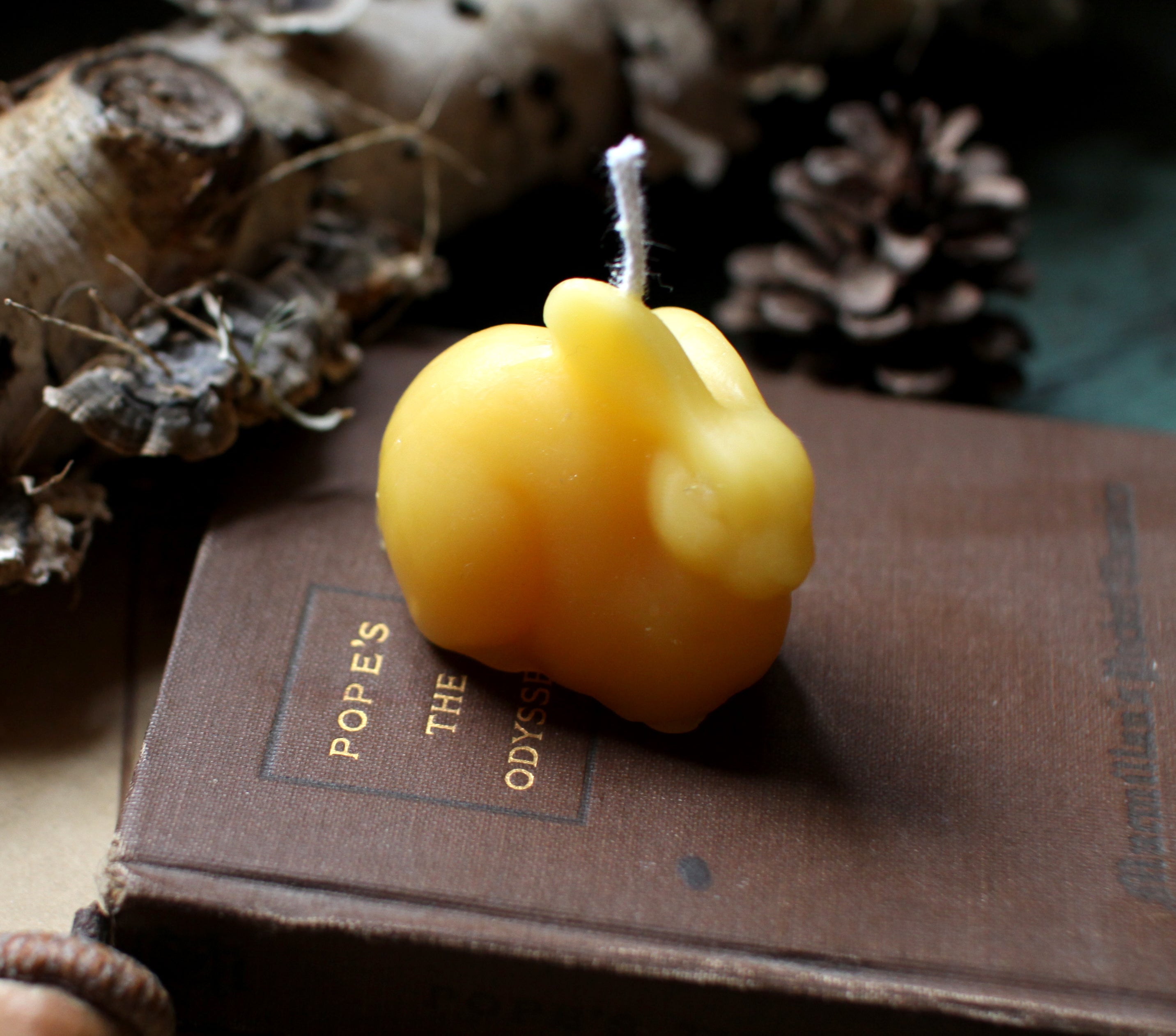 Beeswax Rabbit Candle