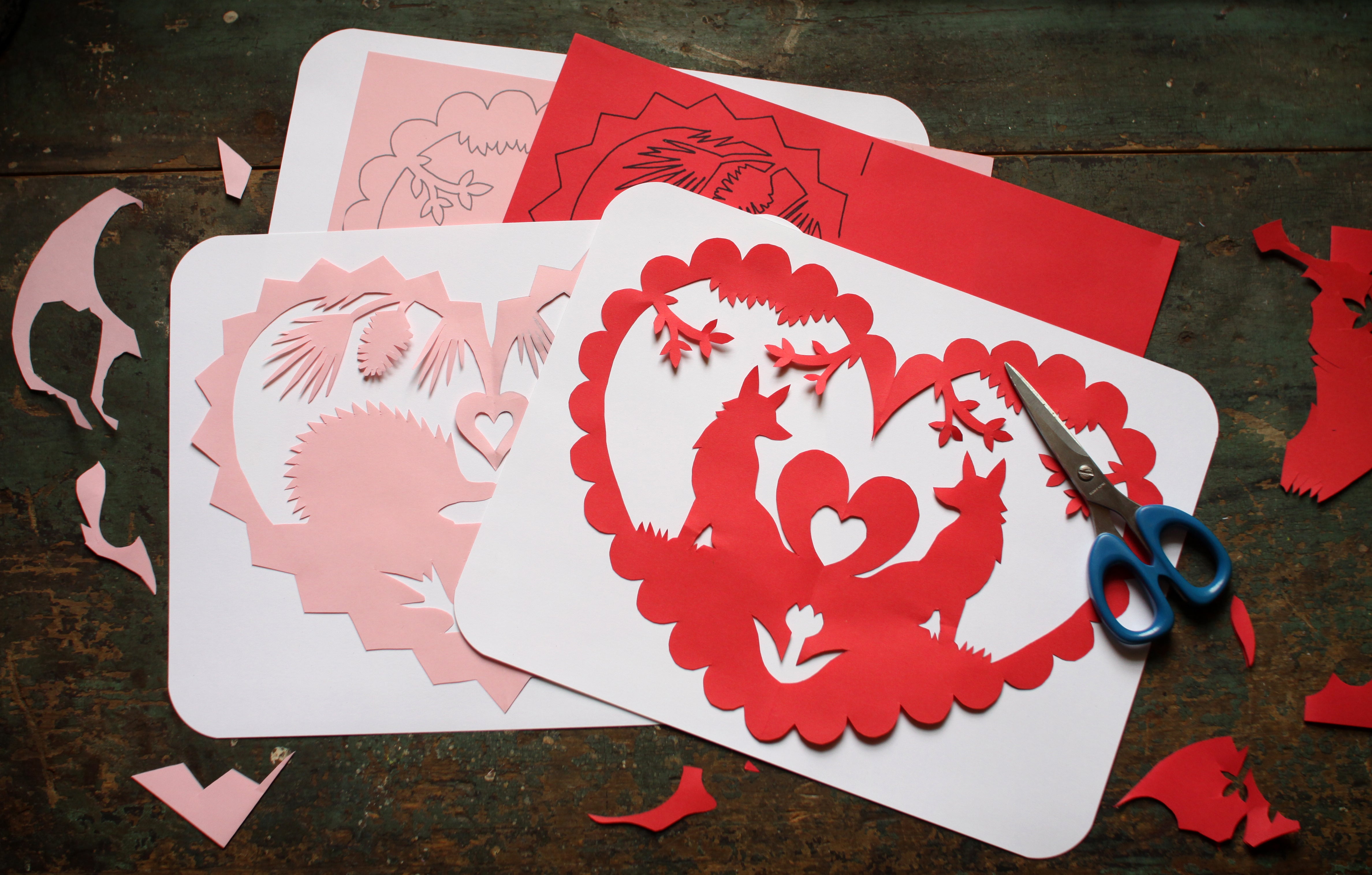 Paper Cut Valentine Craft Kit